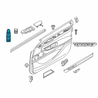 OEM 2018 BMW M6 Gran Coupe Switch, Rear-Lid Centerlock Diagram - 61-31-9-275-121