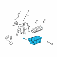 OEM 2006 Buick Lucerne Oil Pan Diagram - 12597244