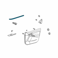 OEM 2011 Toyota Matrix Weatherstrip Diagram - 68171-02170