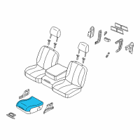 OEM 2006 Dodge Ram 1500 Cover-Floor Console Bin Diagram - 1DK731J3AA