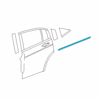 OEM 2012 Dodge Avenger Molding-Rear Door Diagram - ZF80TZZAA