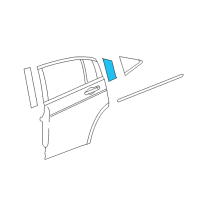 OEM 2008 Chrysler Sebring APPLIQUE-C Pillar Diagram - 4389634AD