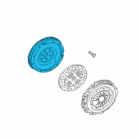 OEM Lincoln LS Flywheel Diagram - 2W4Z-6375-BA