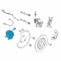 OEM Ford Hub & Bearing Assembly Diagram - BB5Z-1104-A