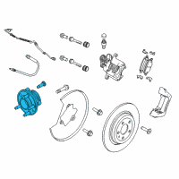 OEM 2013 Ford Police Interceptor Utility Hub & Bearing Assembly Diagram - BB5Z-1104-A