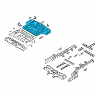 OEM Hyundai Palisade Panel Assembly-Rear Floor, RR Diagram - 65513-S8000