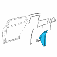 OEM 2021 Lexus LS500 Regulator Sub-Assembly Diagram - 69803-50060