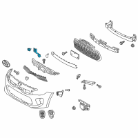 OEM 2018 Hyundai Accent Ambient Temperature Sensor Assembly Diagram - 97280-H9000