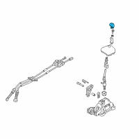 OEM Hyundai Elantra GT Knob-GEARSHIFT Lever Diagram - 43711-F2100-TRY