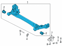 OEM 2022 Kia Seltos TORSION Axle COMPLET Diagram - 55100Q5000