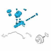 OEM 2005 Infiniti G35 Cylinder Assy-Brake Master Diagram - 46010-AM827