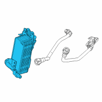 OEM 2017 BMW 540i xDrive Transmission Oil Cooler Diagram - 17-21-8-607-245