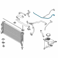 OEM 2016 BMW X1 Expansion Tank Pipe Diagram - 17-12-7-646-898