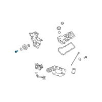 OEM 2016 Ford E-350 Super Duty Damper & Pulley Bolt Diagram - F5RZ-6A340-B