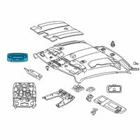 OEM 2020 Toyota GR Supra Map Lamp Assembly Diagram - 81260-WAA02