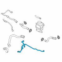 OEM BMW 650i Engine Coolant Hose Diagram - 17-12-7-592-649