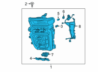 OEM 2020 Chevrolet Silverado 3500 HD Composite Assembly Diagram - 84738618