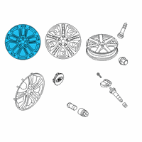 OEM 2020 Ford Escape WHEEL ASY Diagram - LJ6Z-1007-K