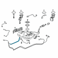 OEM Honda Odyssey Band, Fuel Tank Mounting Diagram - 17521-THR-A00