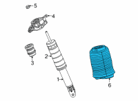 OEM Jeep Grand Cherokee L Air Suspension Diagram - 68459776AD