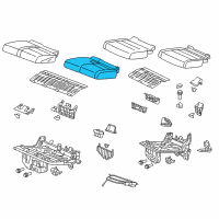 OEM 2017 Honda Odyssey Pad, L. RR. Cushion Diagram - 82532-TK8-A01