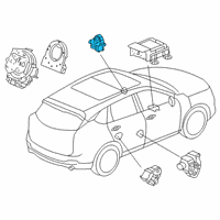 OEM Sensor, Front Crash Diagram - 77930-TJB-A01