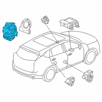 OEM 2022 Acura RDX Reel Assembly, Cable Diagram - 77900-TJB-D62