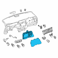 OEM 2020 Nissan Leaf Instrument Comb Diagram - 24810-5SA1C