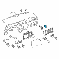 OEM 2022 Nissan Leaf Switch Assy-Hazard Diagram - 25290-5SA1A