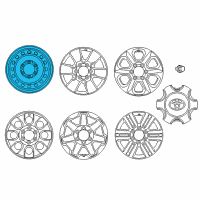 OEM 2021 Toyota 4Runner Wheel, Spare Diagram - 42611-35550