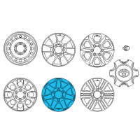 OEM 2020 Toyota 4Runner Wheel, Alloy Diagram - 42611-35581