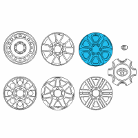 OEM 2021 Toyota 4Runner Wheel, Alloy Diagram - 42611-35520