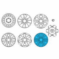 OEM 2013 Toyota 4Runner Wheel, Alloy Diagram - 42611-35440