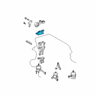 OEM Toyota Venza Torque Rod Upper Bracket Diagram - 12313-0V010