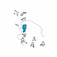 OEM 2018 Toyota Avalon Torque Rod Lower Bracket Diagram - 12313-0V040