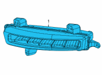 OEM Jeep Wagoneer Lamp-Front Fog Diagram - 68425740AB