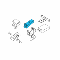 OEM BMW Tire Pressure Monitoring System Control Module Diagram - 36-10-6-881-474