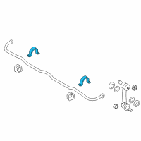 OEM Hyundai Bracket-Stabilizer Bar Diagram - 55516-2B000
