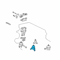 OEM Toyota Highlander Front Insulator Diagram - 12361-0V030