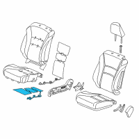 OEM 2016 Honda Accord Heater, Right Front Seat Cushion Diagram - 81134-T3L-A41