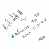 OEM 1994 Nissan Quest INSULATOR-Heat Exhaust Tube Front Lower Diagram - 20510-0B710