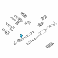 OEM 1994 Nissan Quest INSULATOR-Heat, Exhaust Tube Front Upper Diagram - 20515-0B710