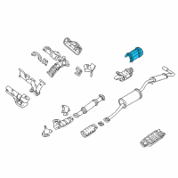 OEM 2001 Nissan Quest INSULATOR-Heat, Rear Floor Diagram - 74762-6B700