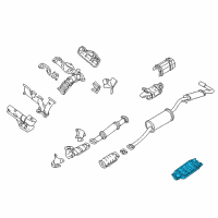 OEM Nissan Quest Lower Shelter Diagram - 20853-7B520