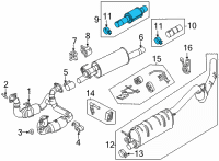 OEM 2020 Ford F-250 Super Duty Intermed Pipe Diagram - HC3Z-5201-C