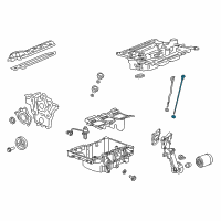 OEM Cadillac ATS Dipstick Diagram - 12657337