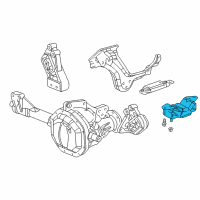 OEM 2004 Dodge Ram 2500 Bracket-Transmission Mount Diagram - 52021129AA