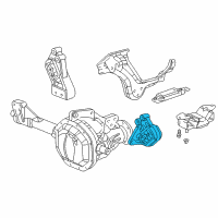 OEM 2006 Dodge Ram 2500 Bracket-Engine Mount Diagram - 52021135AA