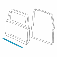 OEM 2002 Ford Explorer Sport Lower Weatherstrip Diagram - 1L2Z-9820759-AA