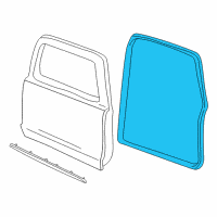 OEM 1991 Ford Explorer Surround Weatherstrip Diagram - F1TZ-9820708-B